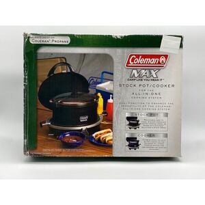 Coleman MAX Stock Pot Cooker 6 Quart All-In-One Cooking System 2000004945 Black